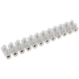 Lüsterklemmen für 4,0-10mm², 12 Klemmen Messingeinsatz, transparent