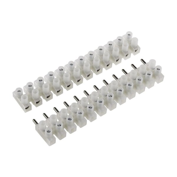 Lüsterklemme 2,5–4,0mm² 12-fach – transparent steckbar