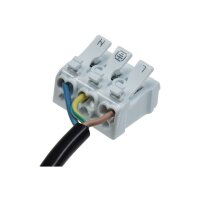 Lüsterklemme, 3-polig mit Hebel 0,75-2,5mm², max. 16A