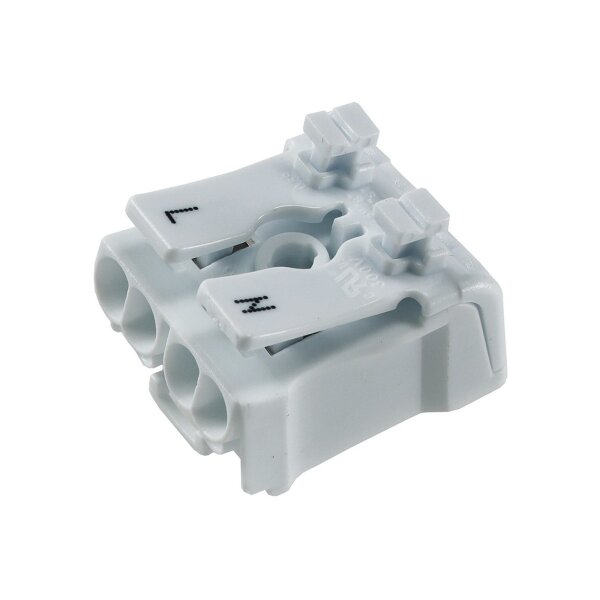 Lüsterklemme, 2-polig mit Hebel0,75-2,5mm², max. 16A