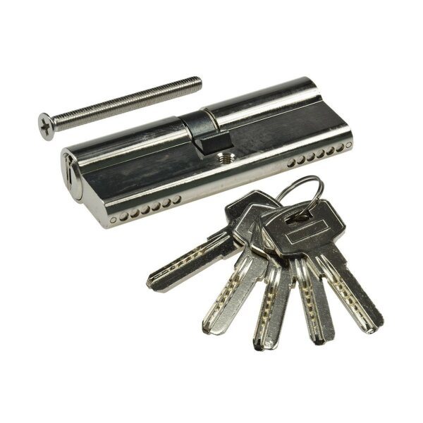 Schließzylinder 80mm (40+40mm) Profil-Zylinder, 5 Sicherheits-Schlüssel