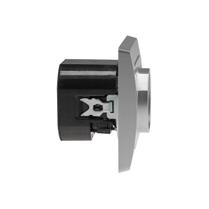 DELPHI Schutzkontakt-Steckdose, silber 250V~/ 16A, Unterputz, USB-C / PD