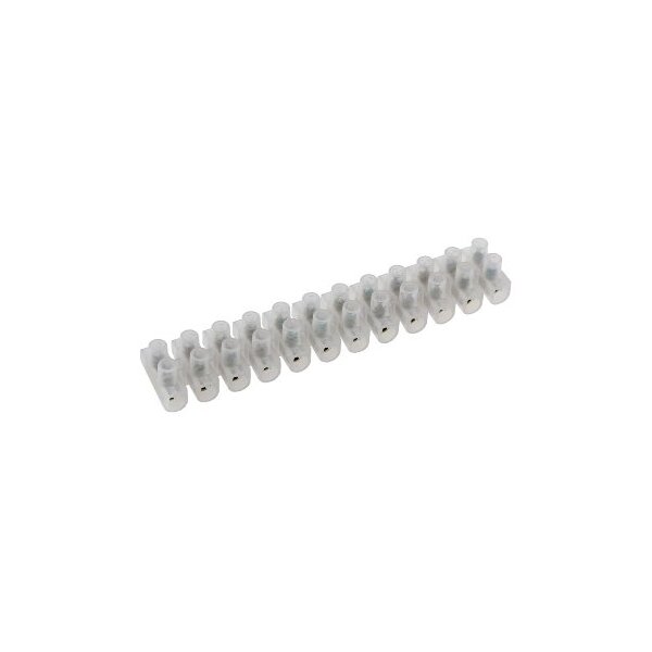 Lüsterklemmen für 2,5-4,0mm², 12 Klemmen Messingeinsatz, transparent