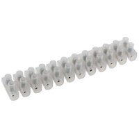 Lüsterklemmen für 2,5-4,0mm², 12 Klemmen Messingeinsatz, transparent