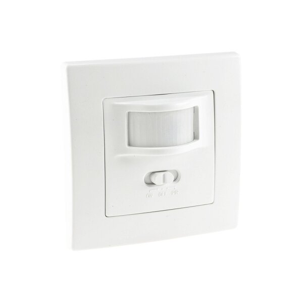 Unterputz PIR-Bewegungsmelder 160° LED geeignet, 2-Draht Technik, weiß