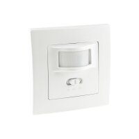 Unterputz PIR-Bewegungsmelder 160° LED geeignet, 2-Draht Technik, weiß