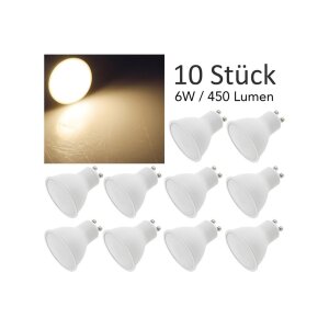 LED Strahler GU10 "H50 Promo1" 10er-Pack 3000k,...
