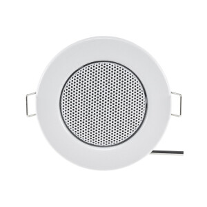 Decken-Einbaulautsprecher "Mini" Halogen-Look, 8cm Ø, 6cm Einbau, weiß