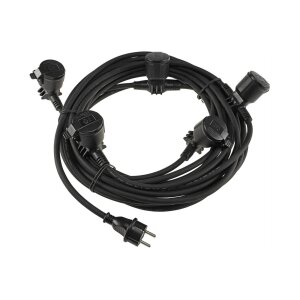 Gartensteckdose für Außen, IP44, 5-fach...