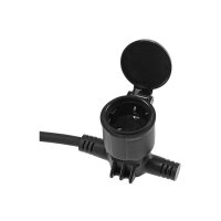 Gartensteckdose für Außen, IP44, 5-fach Einzelsteckdosen, 5+2,5+2,5+2,5+2,5m