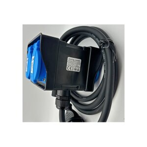 Gartensteckdose 4-fach mit Erdspieß IP44 – 2m H07RN-F