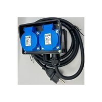 Gartensteckdose 4-fach mit Erdspieß IP44 – 2m H07RN-F