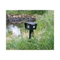 Gartensteckdose mit Erdspieß, 2-fach IP44, 10m Kabel, Zeitschaltuhr