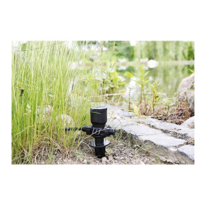 Gartensteckdose für Außen, IP44, 3-fach Einzelsteckdosen, 5+2,5+2,5m