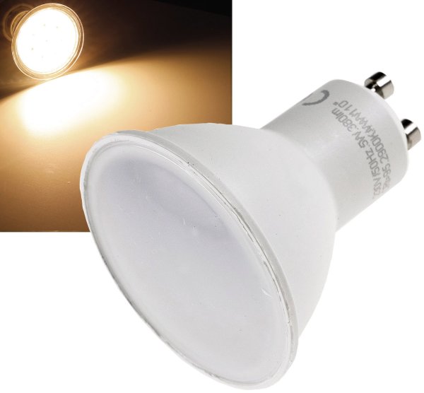 LED Strahler GU10 "H50" 3-Stufen-Dimm 2900k, 420lm, 230V/5W, 110°, warmweiß