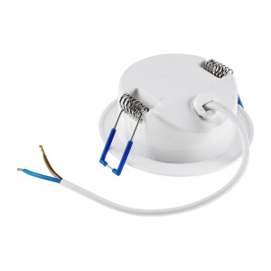 LED-Einbauleuchte "Flat-30 FR-R" 3000K Ø85x30mm, 5W, 460lm, IP44, rund, weiß
