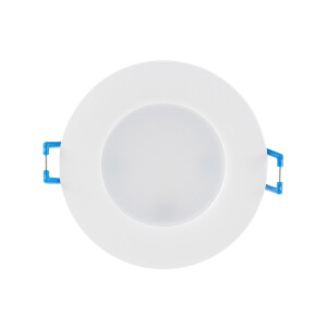 LED-Einbauleuchte "Flat-30 FR-R" 3000K Ø85x30mm, 5W, 460lm, IP44, rund, weiß