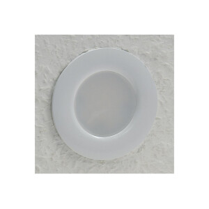 LED-Einbauleuchte "Flat-30 FR-R" 3000K Ø85x30mm, 5W, 460lm, IP44, rund, weiß