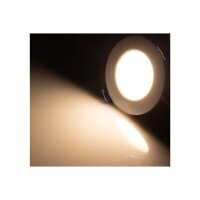 LED-Einbauleuchte "Flat-30 FR-R" 3000K Ø85x30mm, 5W, 460lm, IP44, rund, weiß