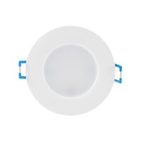 LED-Einbauleuchte "Flat-30 FR-R" 3000K Ø85x30mm, 5W, 460lm, IP44, rund, weiß