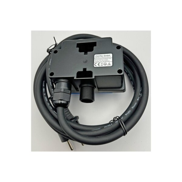 Gartensteckdose mit Erdspieß, 2-fach IP44, 2m Kabel