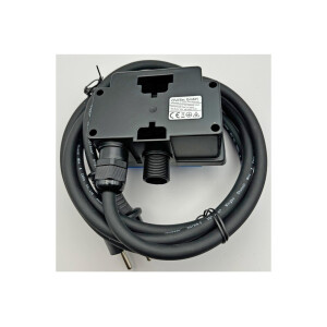 Gartensteckdose mit Erdspieß, 2-fach IP44, 2m Kabel