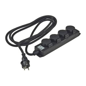 Gartensteckdosenleiste für Außen, 4-fach IP44,...