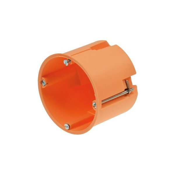 Hohlwanddose Ø 68 x 61mm inkl. Geräteschrauben, orange