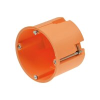 Hohlwanddose Ø 68 x 61mm inkl. Geräteschrauben, orange