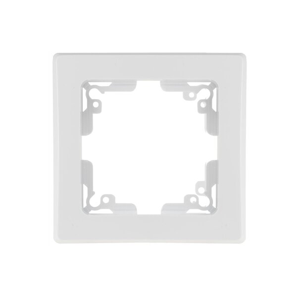 DELPHI 1-fach Rahmen Weiß | Hochglanz | Längs & quer montierbar