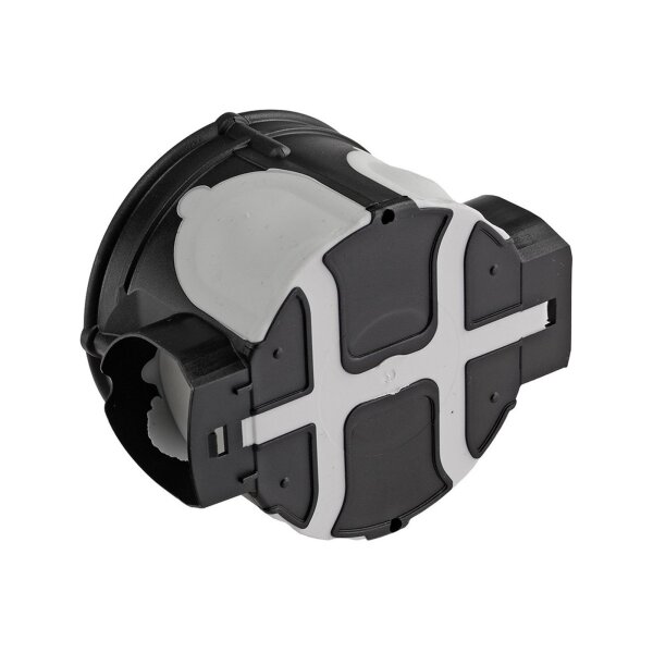 ChiliTec Unterputz UP Schalterdose | Ø 60x46mm | Winddicht | M25 Tunnel | Rast-Kupplung | schwarz