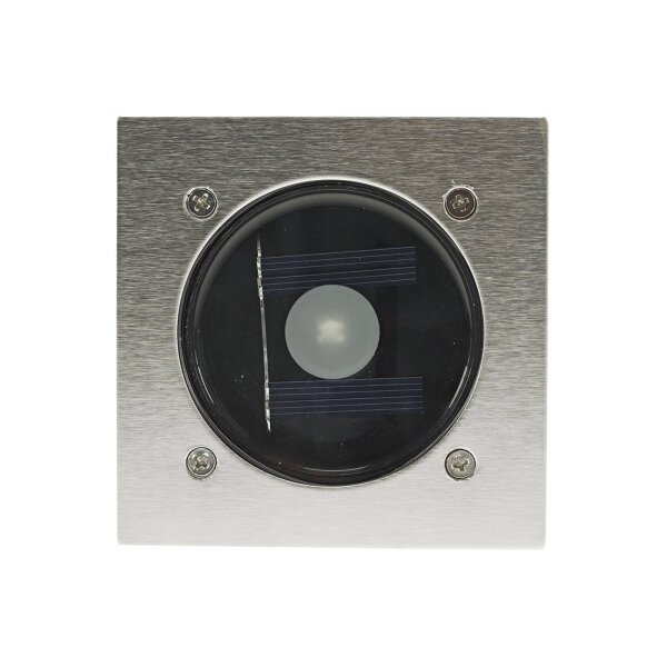 Solar Bodenstrahler „CTB-E“ – Edelstahl, 105×105×40?mm, IP44, trittfest, 600?mAh Akku