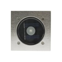 Solar Bodenstrahler „CTB-E“ – Edelstahl, 105×105×40?mm, IP44, trittfest, 600?mAh Akku