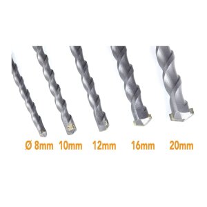 SDS Bohrer Set 5-teilig 600?mm – Ø8–20?mm für Beton, Stein & Zement