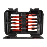 Schraubendreher Set 58 Teile Profi Schraubendrehersatz Bits Magnethalter im Koffer, Schlitz- Kreuz- Torx- Präzisionsschraubendreher