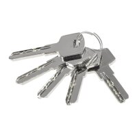 Schließzylinder 70 mm Knauf (35/35) mit 5 Sicherheitsschlüsseln