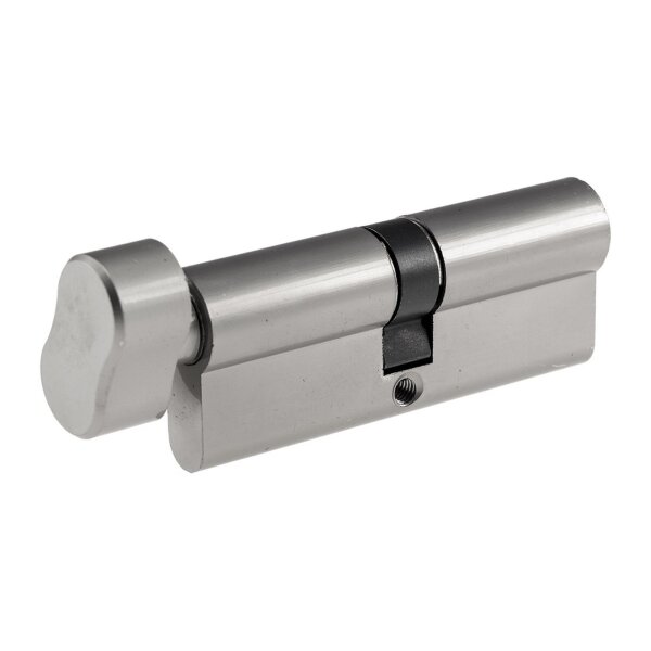Profil-Schließzylinder 80 mm mit Drehknauf | 5 Sicherheitsschlüssel