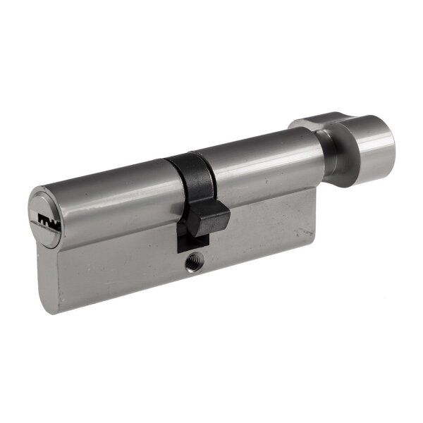 Profil-Schließzylinder 80 mm mit Drehknauf | 5 Sicherheitsschlüssel