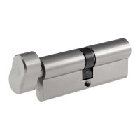 Profil-Schließzylinder 80 mm mit Drehknauf | 5 Sicherheitsschlüssel