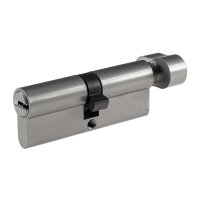 Profil-Schließzylinder 80 mm mit Drehknauf | 5 Sicherheitsschlüssel