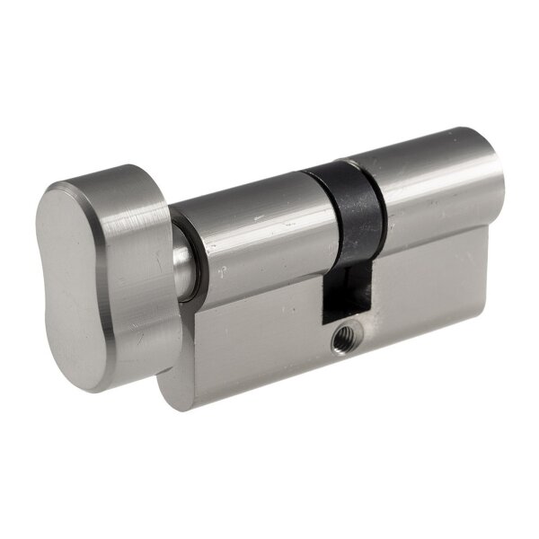 Schließzylinder mit Knauf Türschloss Zylinderschloss Profilzylinder inkl. 5 Sicherheits-Schlüsseln (1, 30+30mm I 60mm)