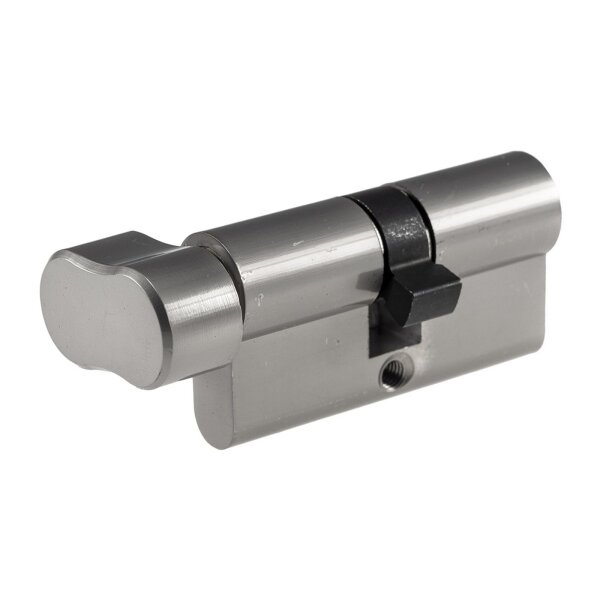 Schließzylinder mit Knauf Türschloss Zylinderschloss Profilzylinder inkl. 5 Sicherheits-Schlüsseln (1, 30+30mm I 60mm)