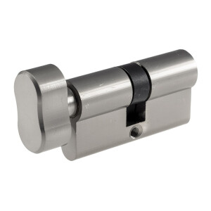 Schließzylinder mit Knauf Türschloss Zylinderschloss Profilzylinder inkl. 5 Sicherheits-Schlüsseln (1, 30+30mm I 60mm)