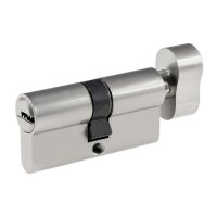 Schließzylinder mit Knauf Türschloss Zylinderschloss Profilzylinder inkl. 5 Sicherheits-Schlüsseln (1, 30+30mm I 60mm)