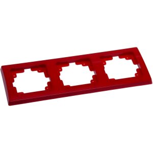 Rahmen für DELPHI Serie 3-fach Rahmen, rot