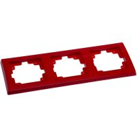 Rahmen f&uuml;r DELPHI Serie 3-fach Rahmen, rot