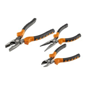 Profi Zangen Set 3-teilig Seitenschneider 15cm Spitzzange...