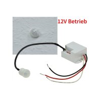 Mini Einbau Bewegungsmelder 12V= DC 5A 1-60W LED geeignet 56x34x25mm Micro Einbau Sensor Weiß