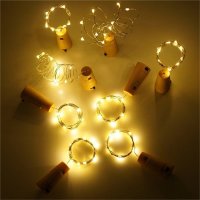 LED Flaschen-Lichterkette "CuteBottle" 20 LEDs, 2m, warmweiß, Batterie, 10x Set