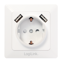 UP Steckdose mit 2x USB Logilink